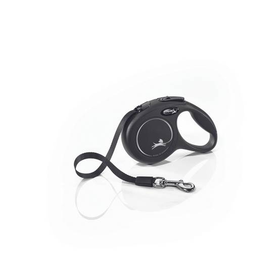 Flexi - FLEXI - Laisse Flexi Classic sangle XS 3 m noire chiens jusqu'à 12 Kg - Image 2