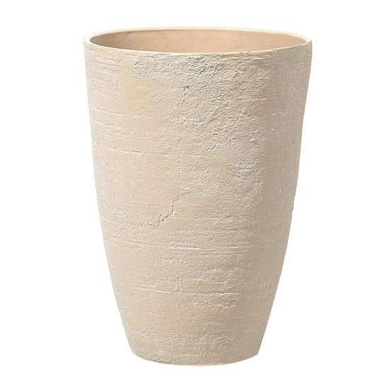Cache-pot d'extérieur Fibre d'argile Beige CAMIA - Beliani - Image 3
