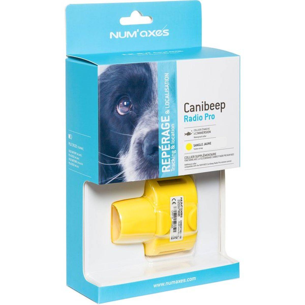 Collier de repérage pour chien Canibeep Radio Pro, étanche, sangle 20 à 50 cm, jusqu’à 200 m - NUM'AXES - Image 3