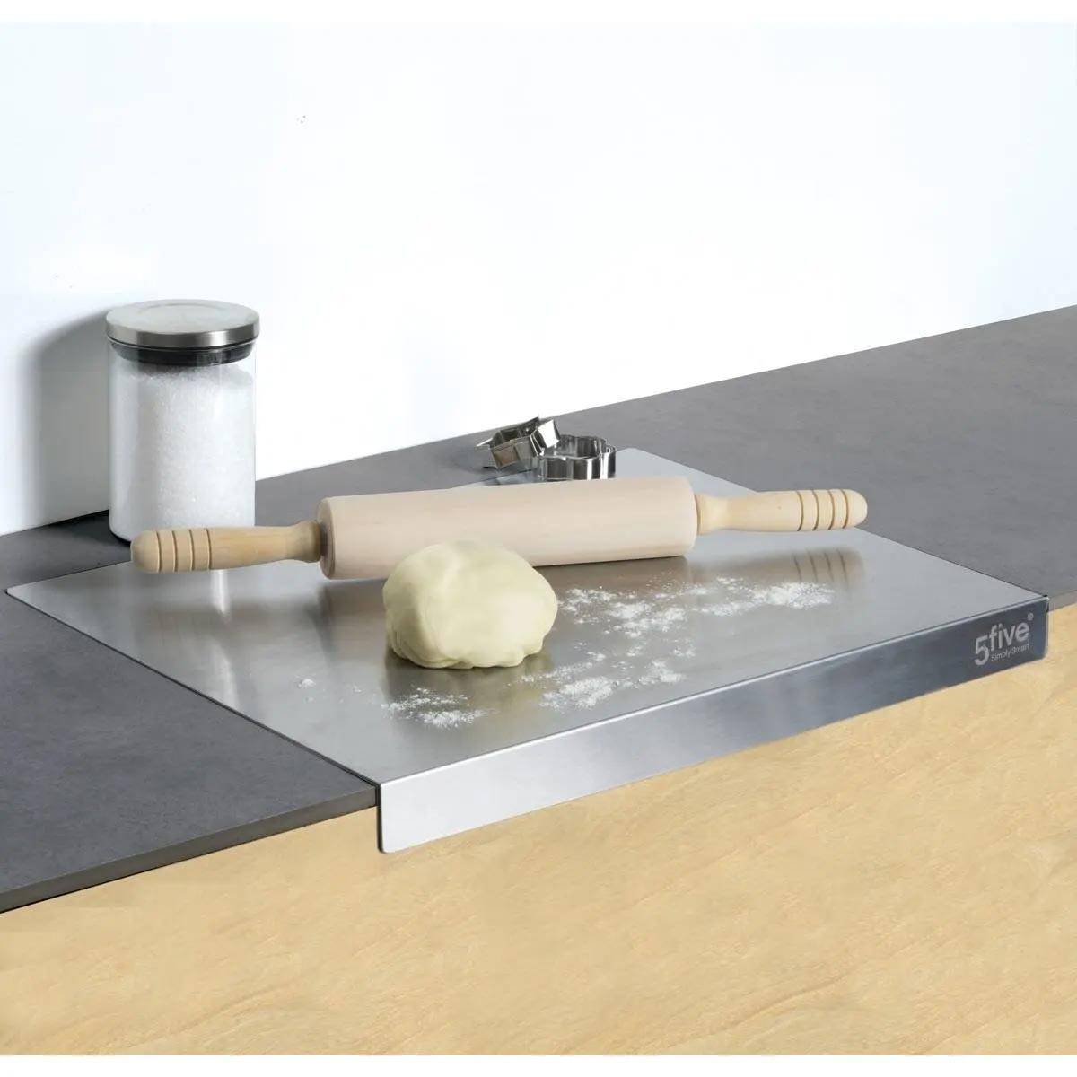 Importdistrib - Planche à Pétrir Multi-Usages Inox 50cm Gris IMPORTDISTRIB - Image 2