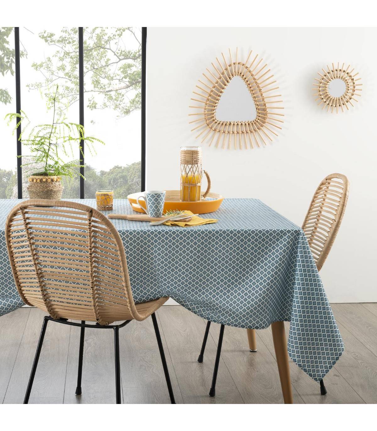 Nappe anti-tache tissu imprimé Tikal 140 x 240 cm - Image 3