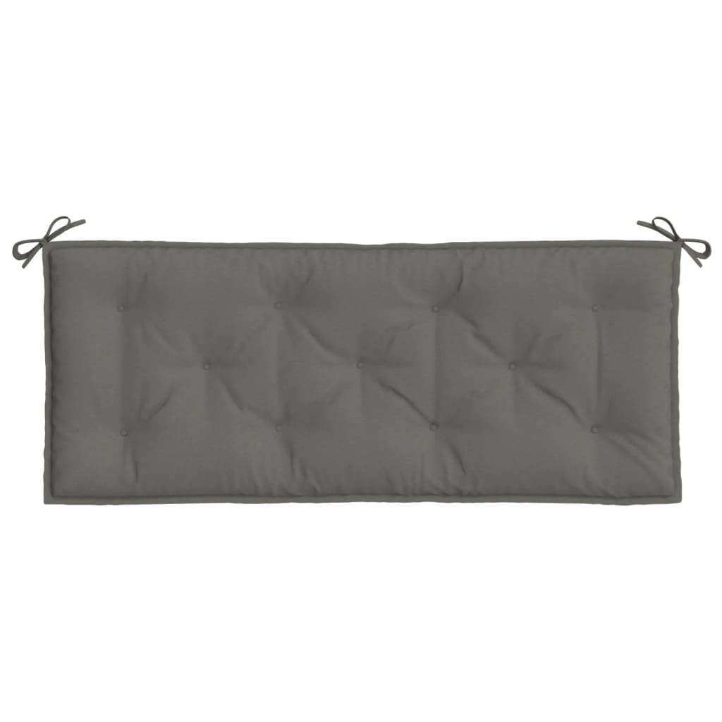 ComfortXL - Coussin pour banc de jardin en Tissu Rembourrage Fibre Creuse pour Salon de Jardin Gris Foncé Mélangé 120x50x7 cm – ComfortXL Outdoor Living - Image 4