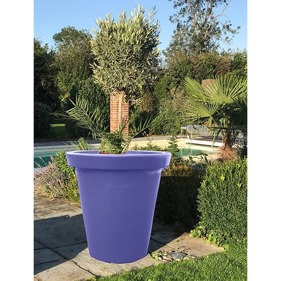 Pot de fleurs rond xxl delight 200l - lot de 2 - plast'up rotomoulage - Image 2