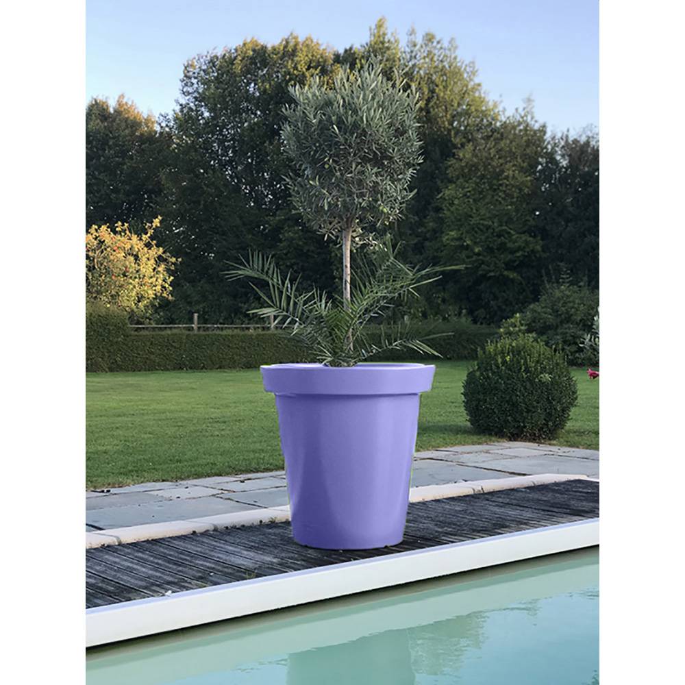 Pot de fleurs rond xxl delight 200l - lot de 2 - plast'up rotomoulage - Image 3