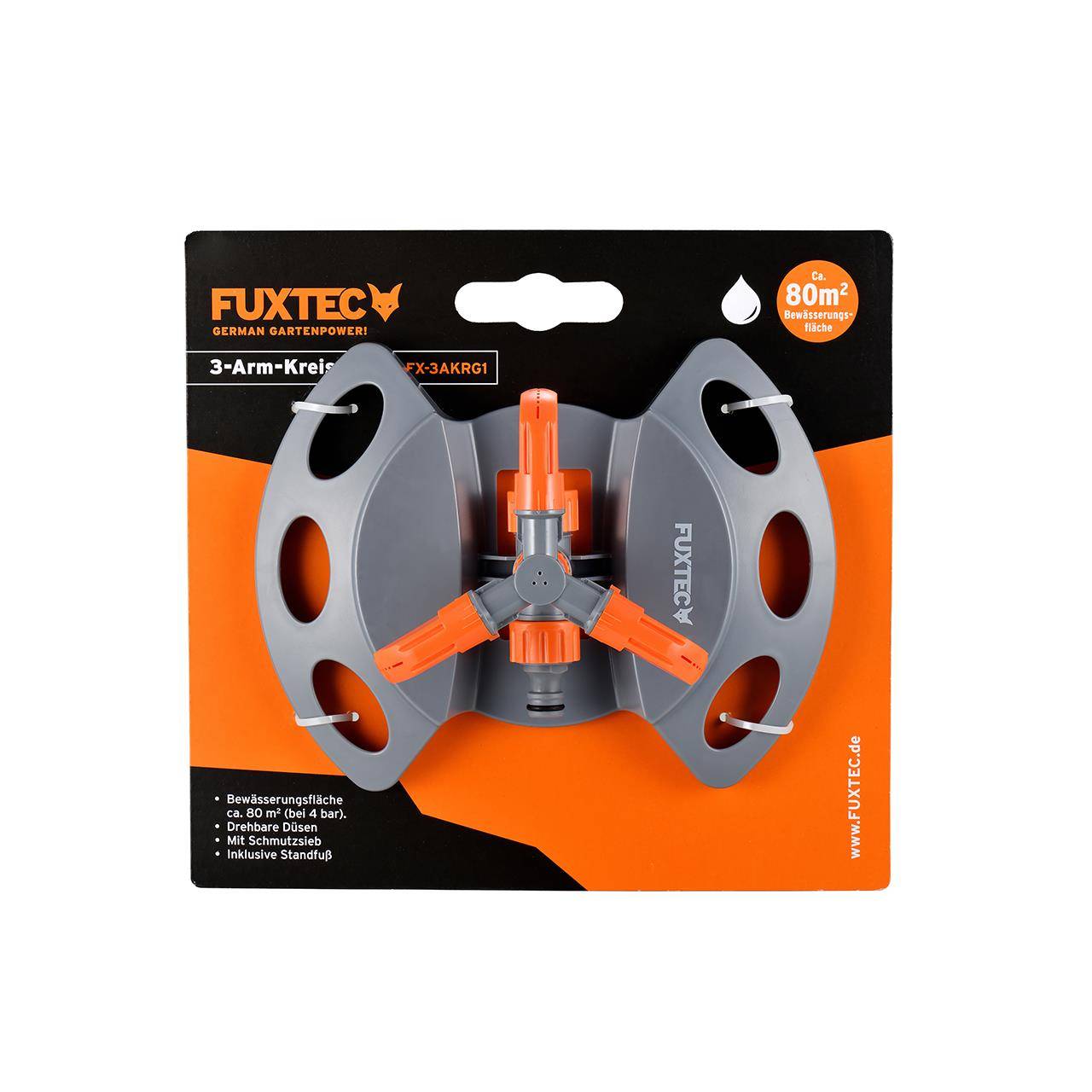FUXTEC - Arroseur automatique circulaire turbine 3 bras - FUXTEC - FX-3AKRG1 - Image 4