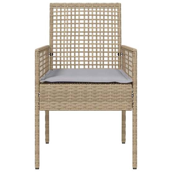 Prolenta Premium - Chaises de jardin rotin beige 55 x 53 x 85 cm - Prolenta premium p373.8 - Image 4