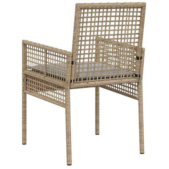 Prolenta Premium - Chaises de jardin rotin beige 55 x 53 x 85 cm - Prolenta premium p373.8 - Image 5