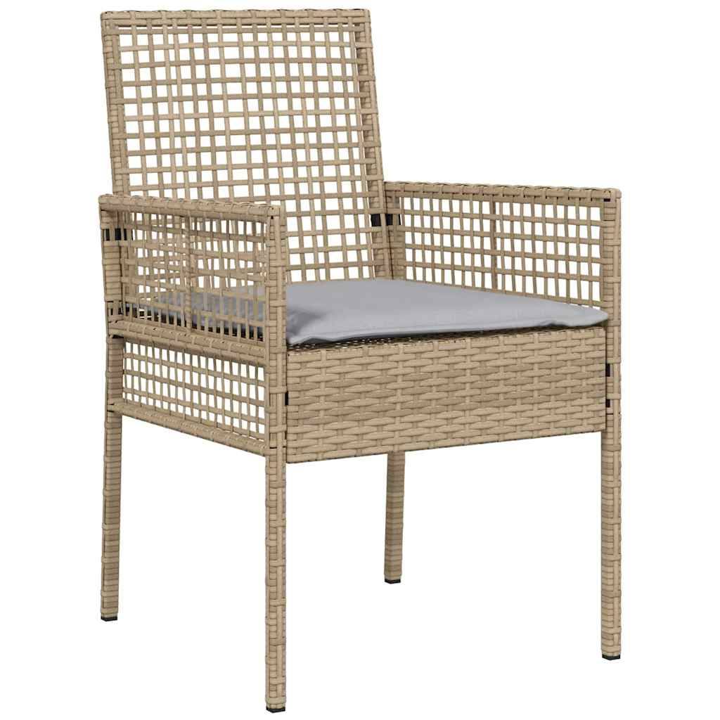 Prolenta Premium - Chaises de jardin rotin beige 55 x 53 x 85 cm - Prolenta premium p373.8 - Image 3