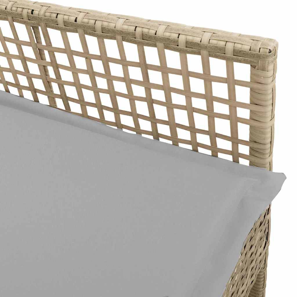 Prolenta Premium - Chaises de jardin rotin beige  55 x 53 x 85 cm  - Prolenta premium p373.8 - Image 7