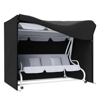 Housse de Protection Balancelle Oxford Jardin Imperméable 220x125x172cm Noir - ComfortXL Outdoor Living