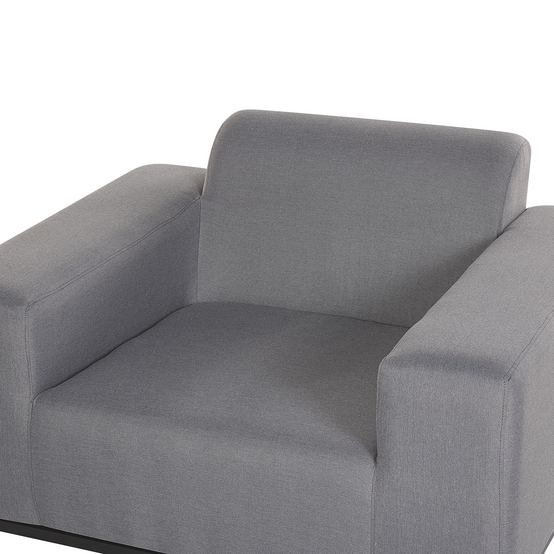 Beliani - Fauteuil Tissu Gris ROVIGO - Beliani - Image 6