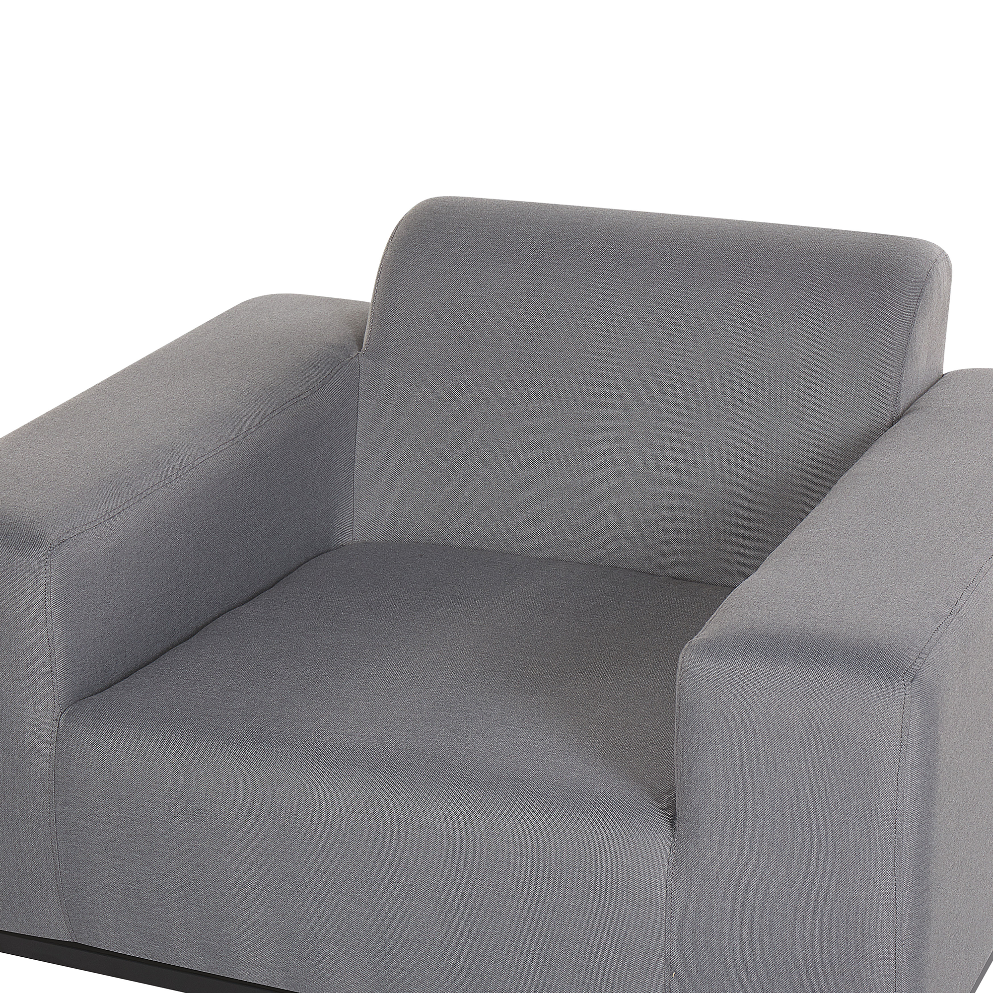 Beliani - Fauteuil Tissu Gris ROVIGO - Beliani - Image 6