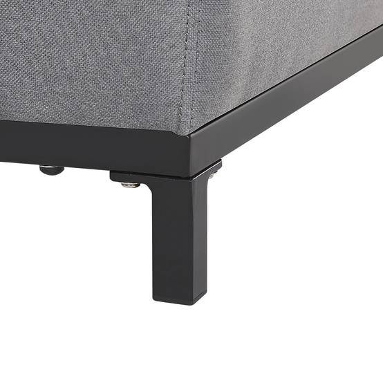 Beliani - Fauteuil Tissu Gris ROVIGO - Beliani - Image 7