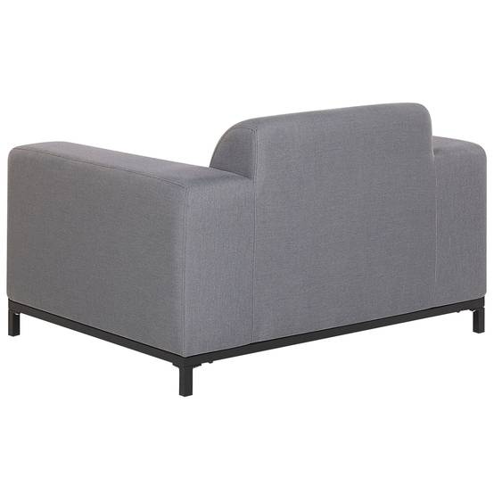 Beliani - Fauteuil Tissu Gris ROVIGO - Beliani - Image 5