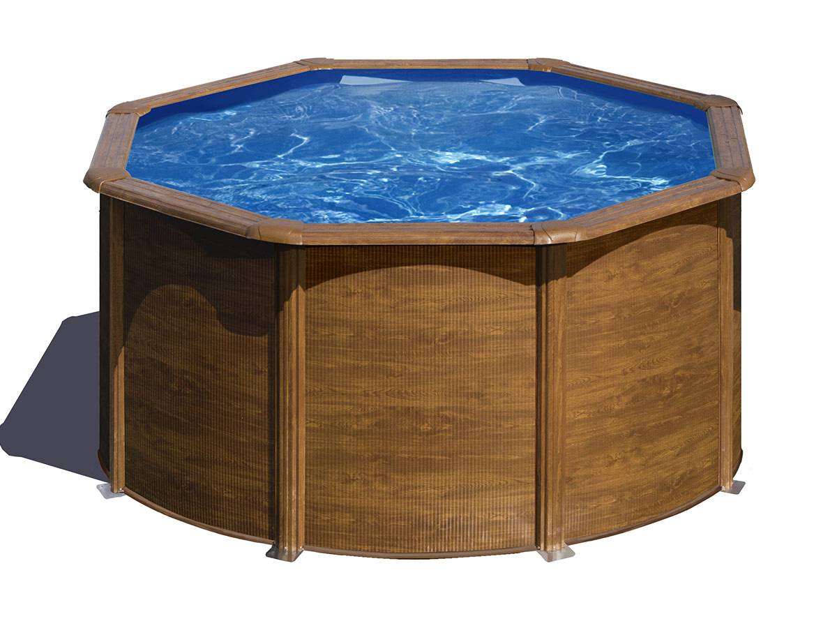 Gré - Piscine acier aspect bois Pacific ronde 2,60 x 1,22 m – Gré - Image 2