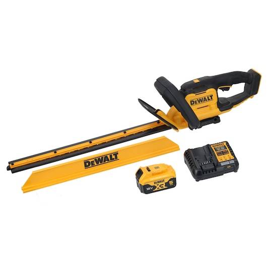 Taille haies 55 cm écartement de 25 mm XR 18V 5 Ah Li-ion - DEWALT - DCMHT564P1-QW - Image 1