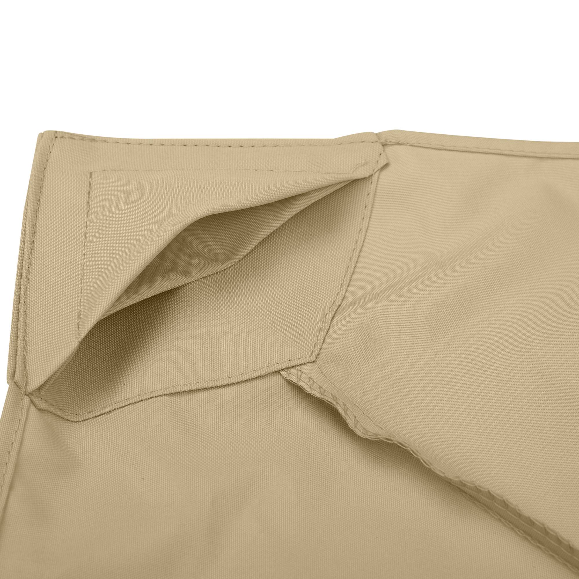 Toit de Remplacement pour pavillon de Jardin Toile de Rechange pour pavillon tonnelle Tente 3 x 3 m Beige - Image 10
