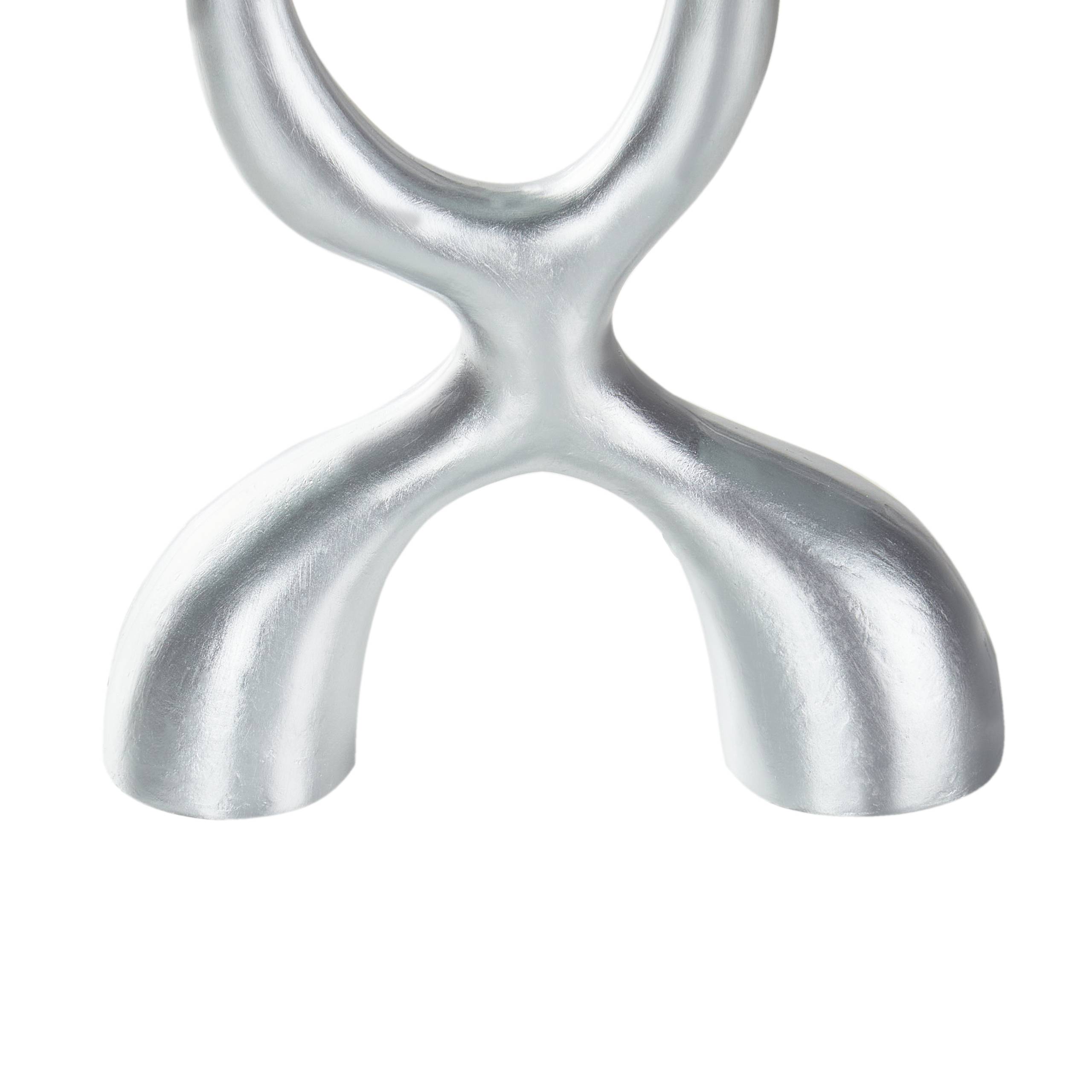 Beliani - Bougeoir Métal Argenté FAMOES - 32x6x41- Beliani - Image 6