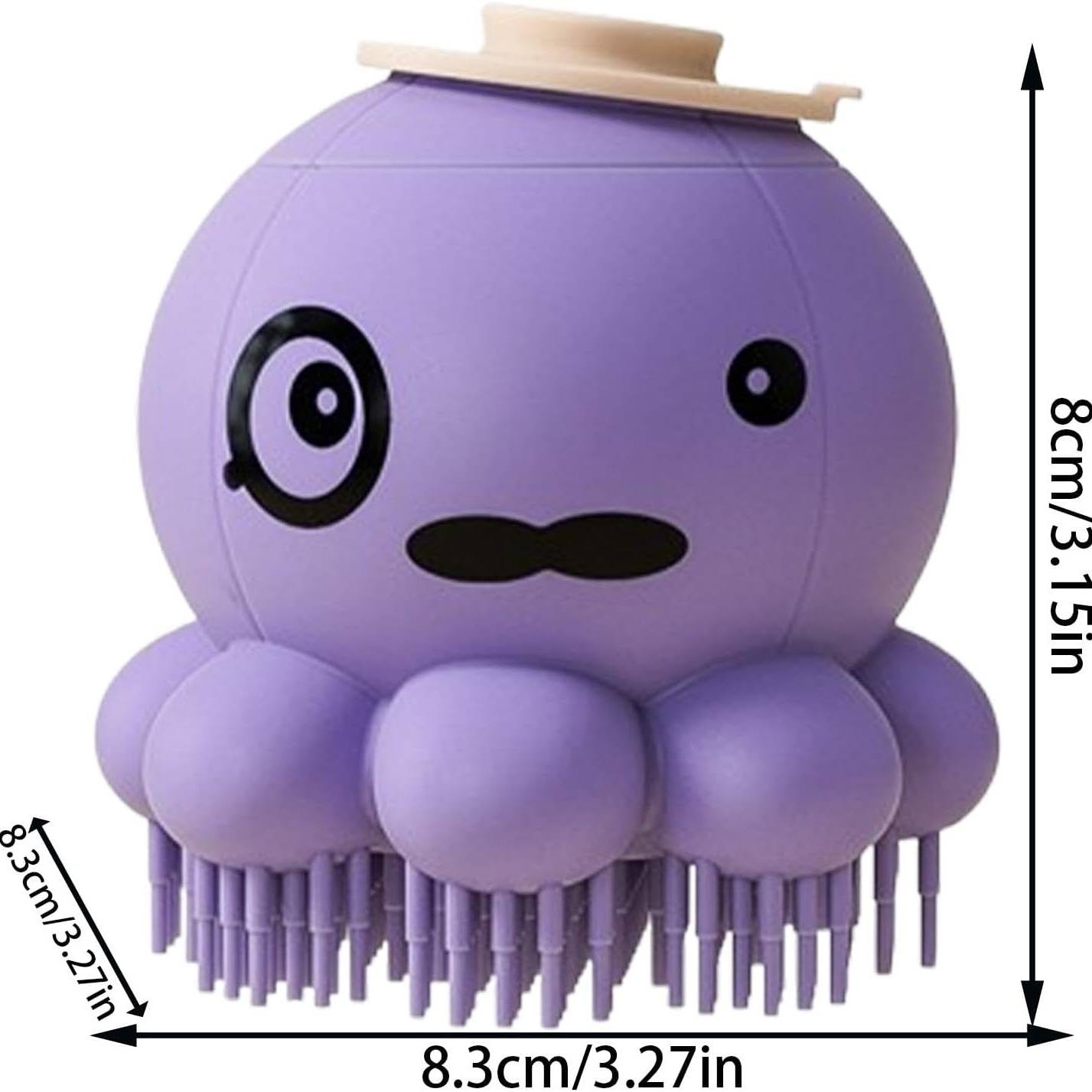 Brosse toilettage chien - Pieuvre, épilation & massage (Violet) DtopbuyAge - Image 5