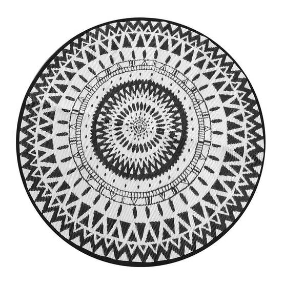 Tapis d'extérieur rond et réversible - Image 1