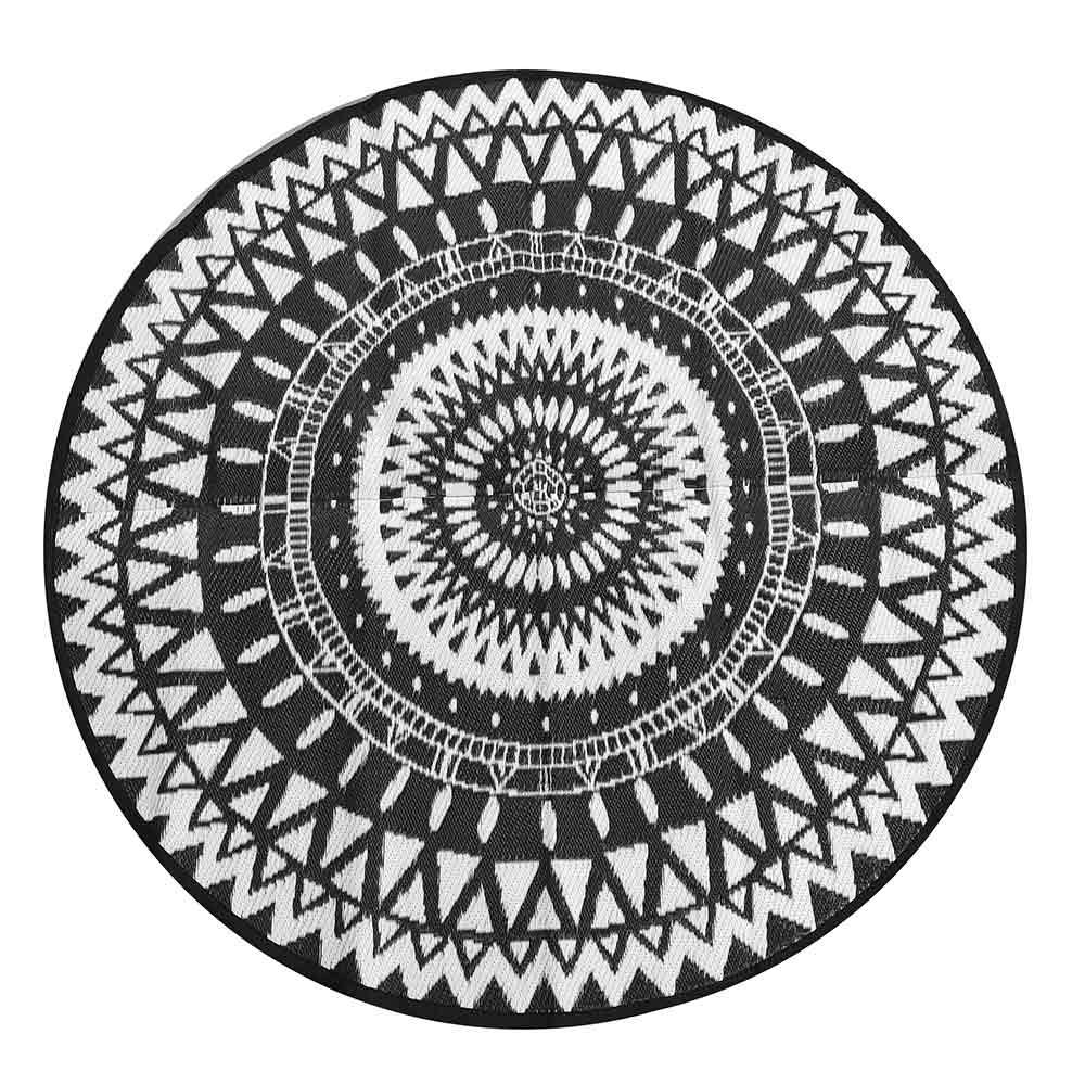 Tapis d'extérieur rond et réversible - Image 2
