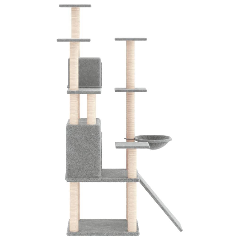 Vidaxl - Arbre à chat avec griffoirs en sisal Gris clair 154 cm vidaXL 171691 - Image 5
