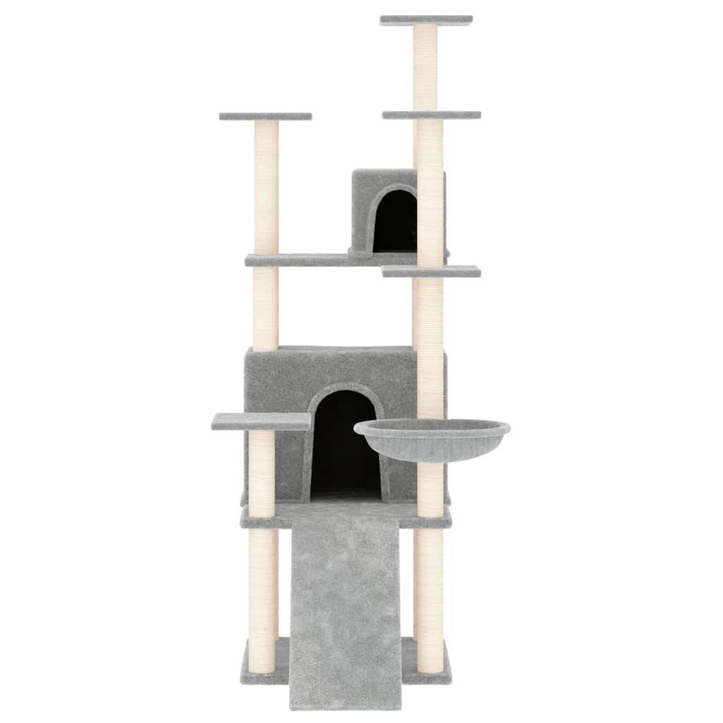 Vidaxl - Arbre à chat avec griffoirs en sisal Gris clair 154 cm vidaXL 171691 - Image 7