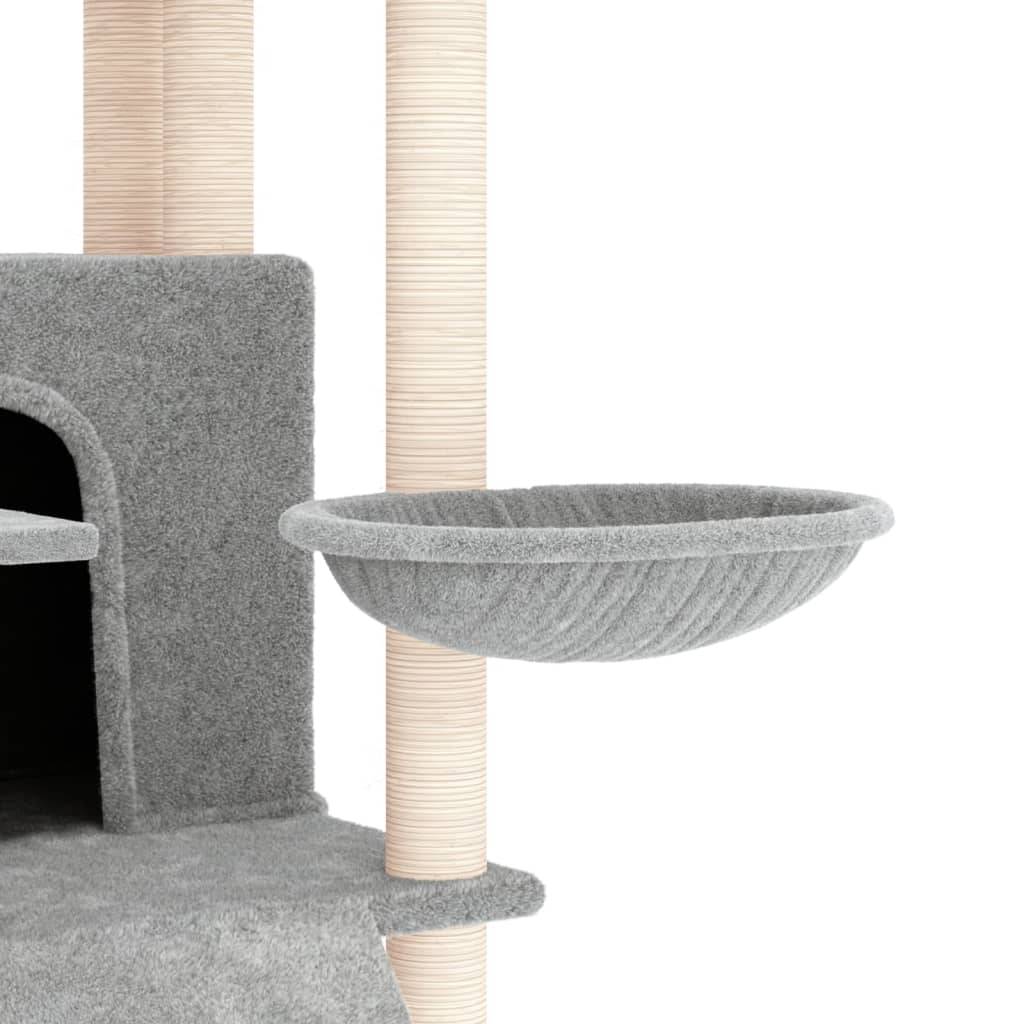 Vidaxl - Arbre à chat avec griffoirs en sisal Gris clair 154 cm vidaXL 171691 - Image 4