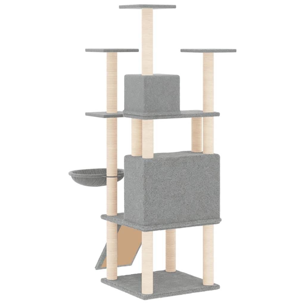 Vidaxl - Arbre à chat avec griffoirs en sisal Gris clair 154 cm vidaXL 171691 - Image 6