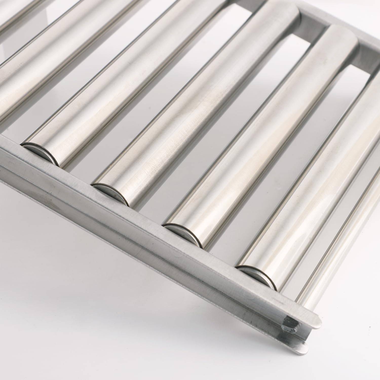 2 rouleaux à hot-dogs avec manche en bois, 8 brochettes, acier inoxydable, 17 x 18,5 cm-Lytech - Image 4