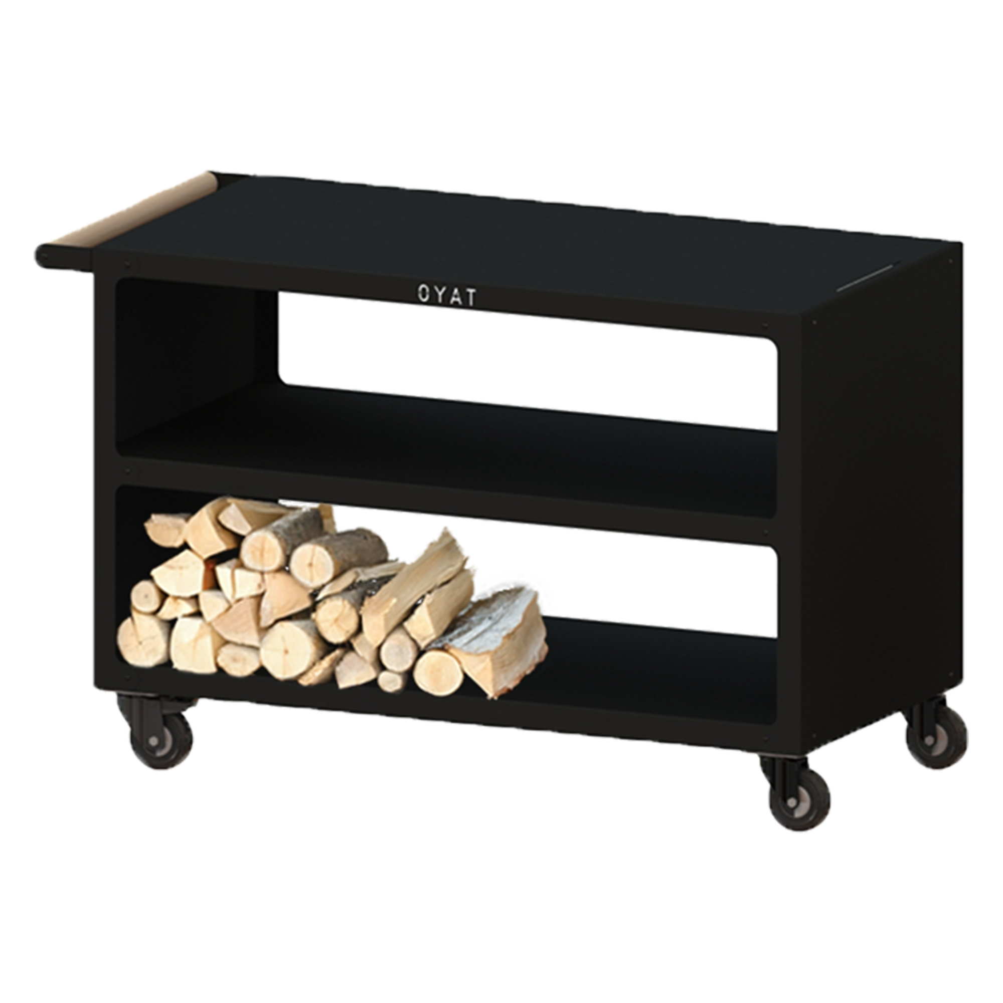OYAT - Desserte Pontaillac 120 Noir - Mobilier de cuisine extérieure en acier thermolaqué - OYAT - Image 1