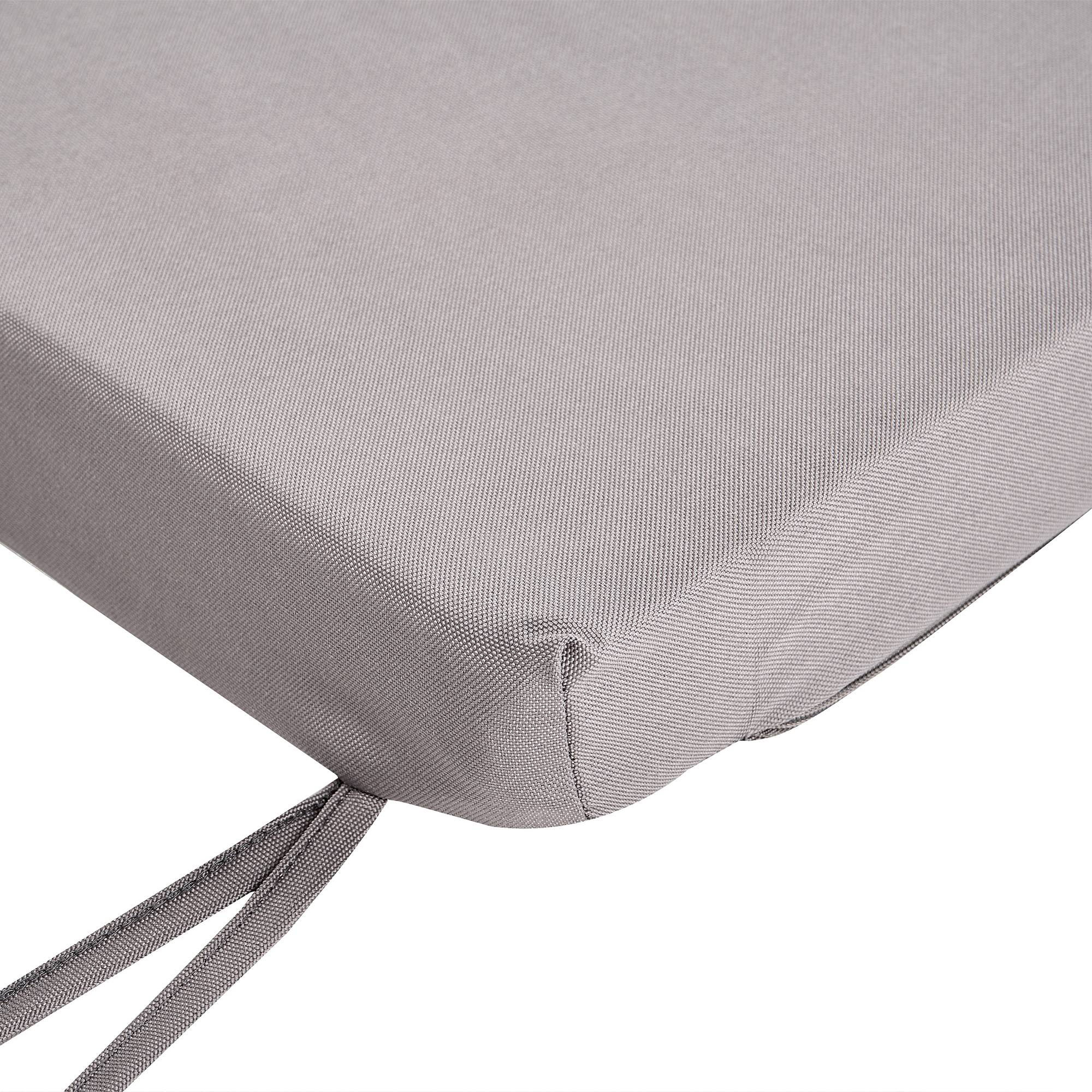 Beliani - Coussin d'assise d'extérieur Tissu Gris SOVANA - Beliani - Image 7