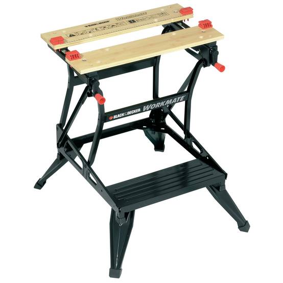 Etabli-étau pliable grand format - Plan de travail : 610 x 384 mm - 2 hauteurs - Charges maximales : 160 kg (WM536-XJ) - Image 1