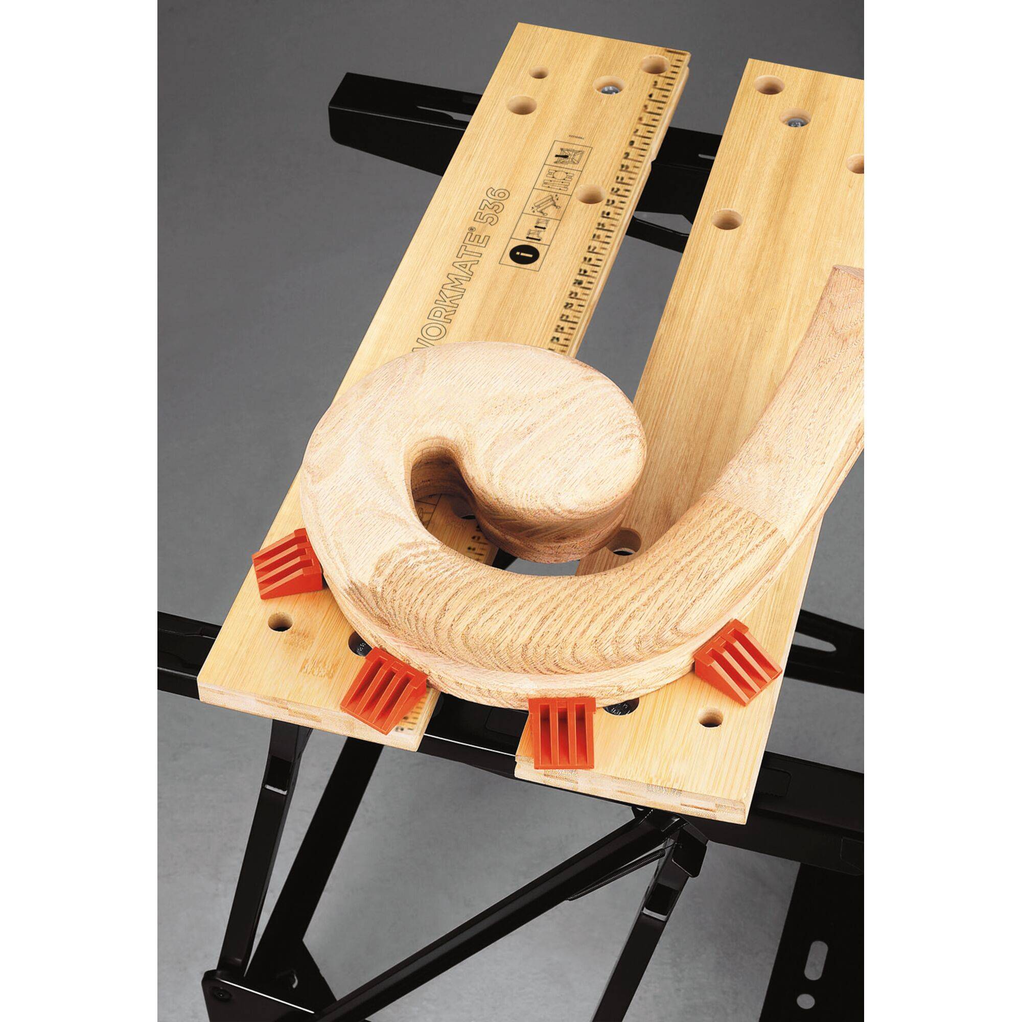 Etabli-étau pliable grand format - Plan de travail : 610 x 384 mm - 2 hauteurs - Charges maximales : 160 kg (WM536-XJ) - Image 6