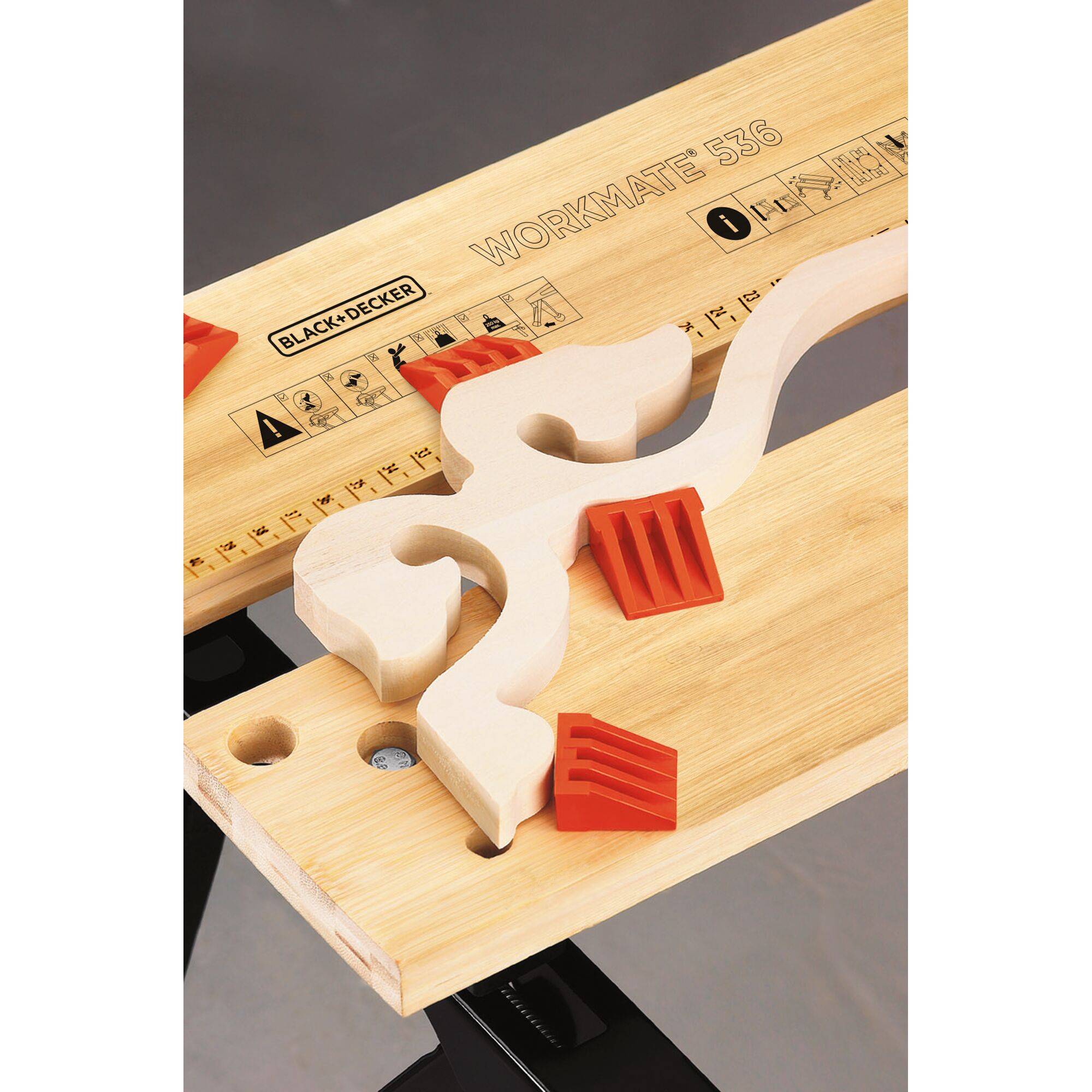 Etabli-étau pliable grand format - Plan de travail : 610 x 384 mm - 2 hauteurs - Charges maximales : 160 kg (WM536-XJ) - Image 7