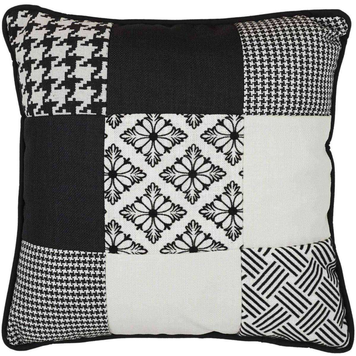 The Home Deco Factory - Coussin en tissu patchwork 40 x 40 cm - Image 1