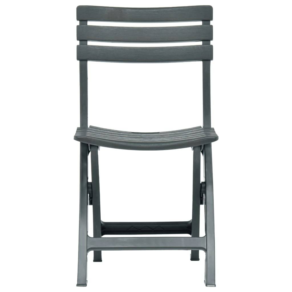 Prolenta Premium - Chaises de jardin plastique vert 44 x 41 x 78 cm - Prolenta premium p337.7 - Image 3