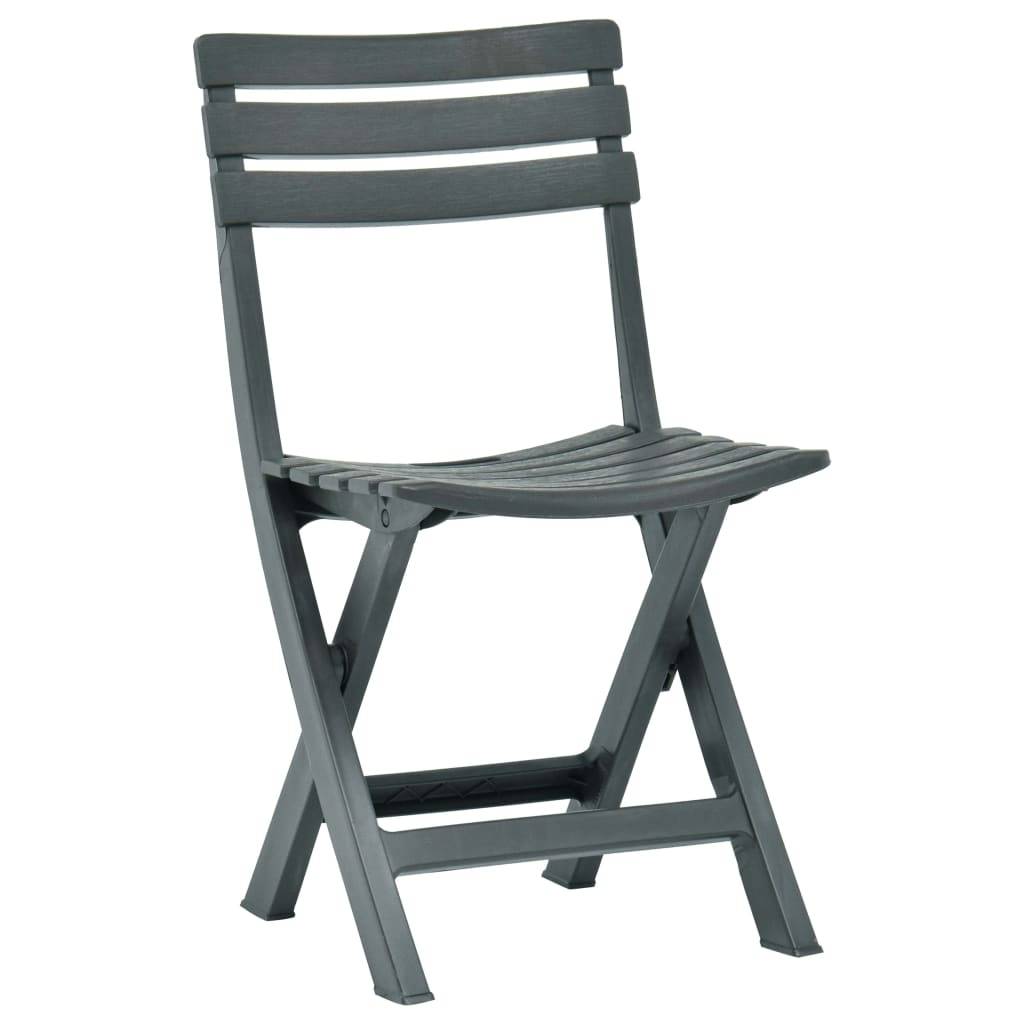 Prolenta Premium - Chaises de jardin plastique vert 44 x 41 x 78 cm - Prolenta premium p337.7 - Image 1