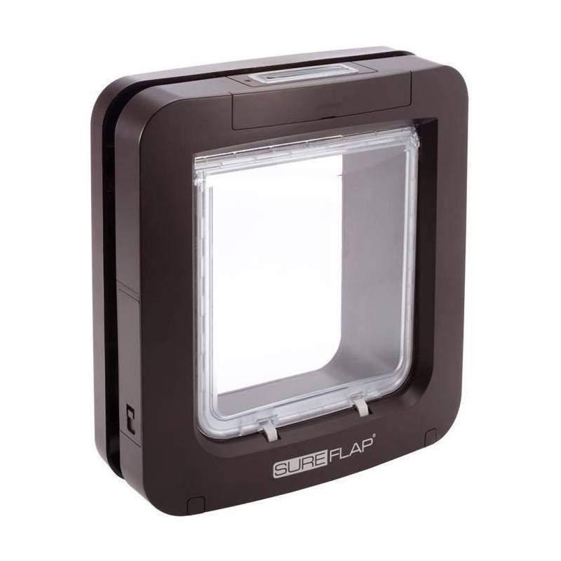 Sans Marque - Sureflap Grande Chatiere A Puce Electronique Marron