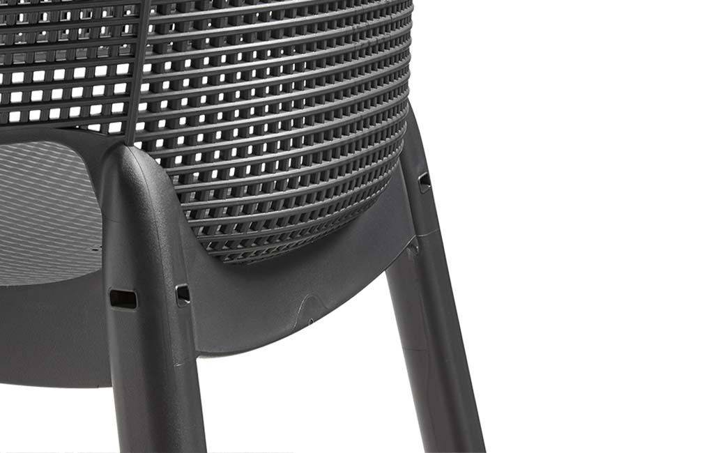 Keter - Chaise de jardin Elisa - Lot de 6 - Anthracite - KETER - Image 2
