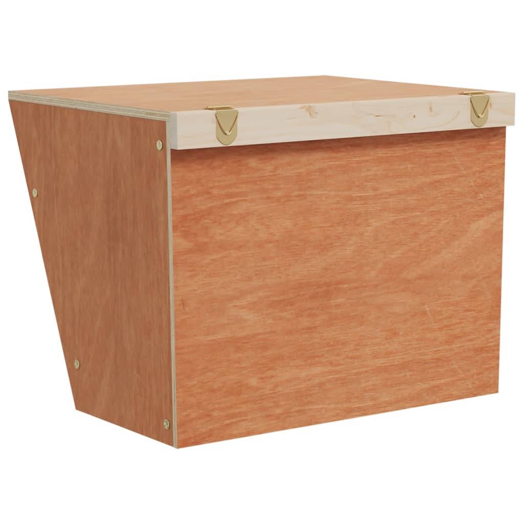 ComfortXL - Râtelier Foin Lapin Bois Sapin Massif Mural 25cm Pratique - ComfortXL Outdoor Living - Image 5