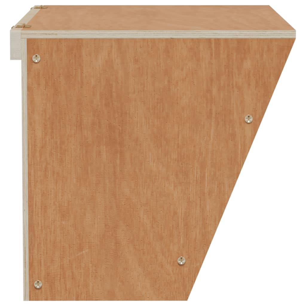 ComfortXL - Râtelier Foin Lapin Bois Sapin Massif Mural 25cm Pratique - ComfortXL Outdoor Living - Image 4