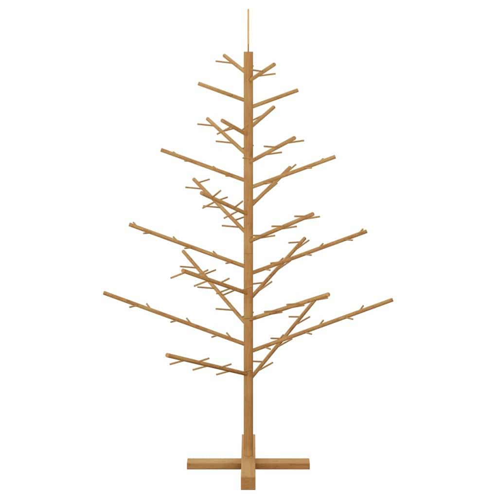 Maison Chic - Arbre de Noël, Sapin de Noël en bois Marron 150 cm Bois massif en pin u627q - Image 6