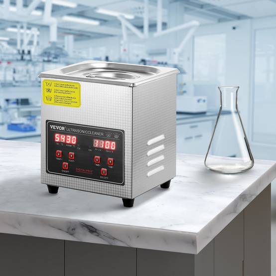 VEVOR Nettoyeur ultrasons 2L inox numérique, chauffage, réglable temps/température, labo/pro. - Image 8