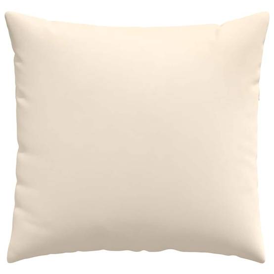 Set de 2 Coussins Carrés Tissu Confortable avec Housse Amovible pour Salon Beige 50x50 cm – ComfortXL Outdoor Living - Image 6