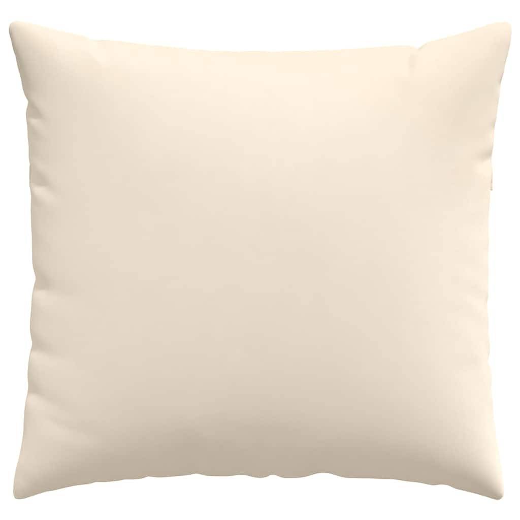 Set de 2 Coussins Carrés Tissu Confortable avec Housse Amovible pour Salon Beige 50x50 cm – ComfortXL Outdoor Living - Image 6