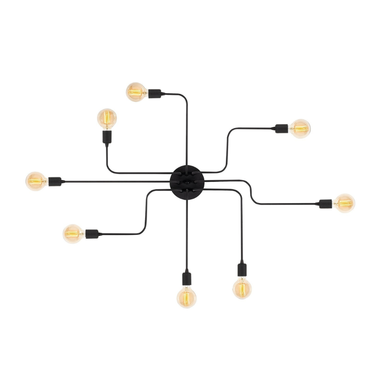 Concept Usine - Suspension noire en métal ZOE - Image 1