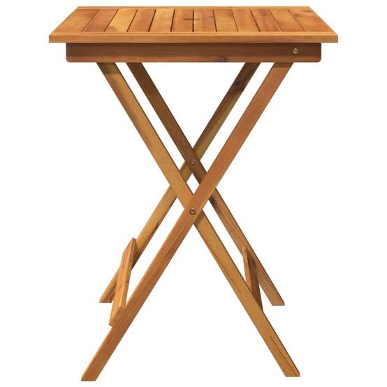 Ensemble de 3 pcs table de jardin et chaises pliable - mobilier de jardin Bois d'acacia solide-JU2677 - Image 4
