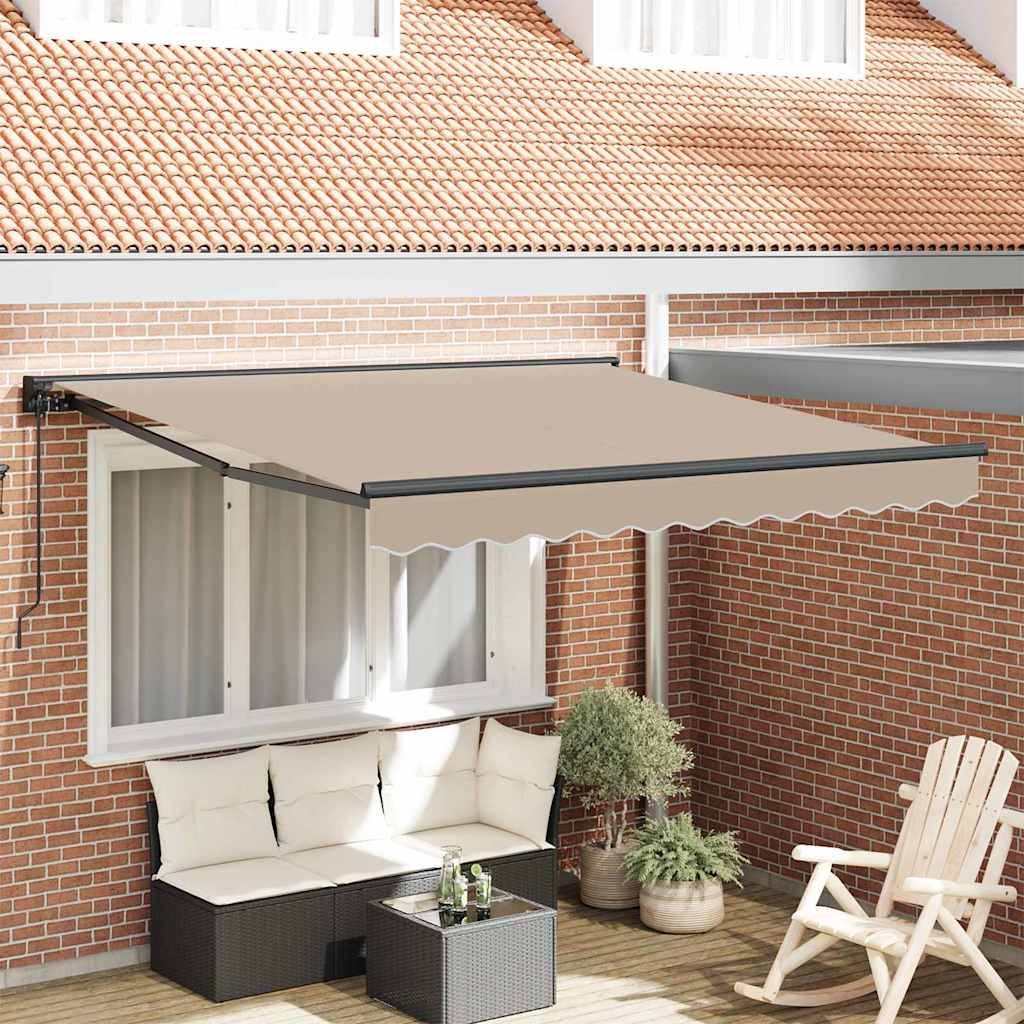 Maison Chic - Store banne | Auvent Rétractable Beige 350 x 250 cm Polyester et métal Maison Chic - Image 2