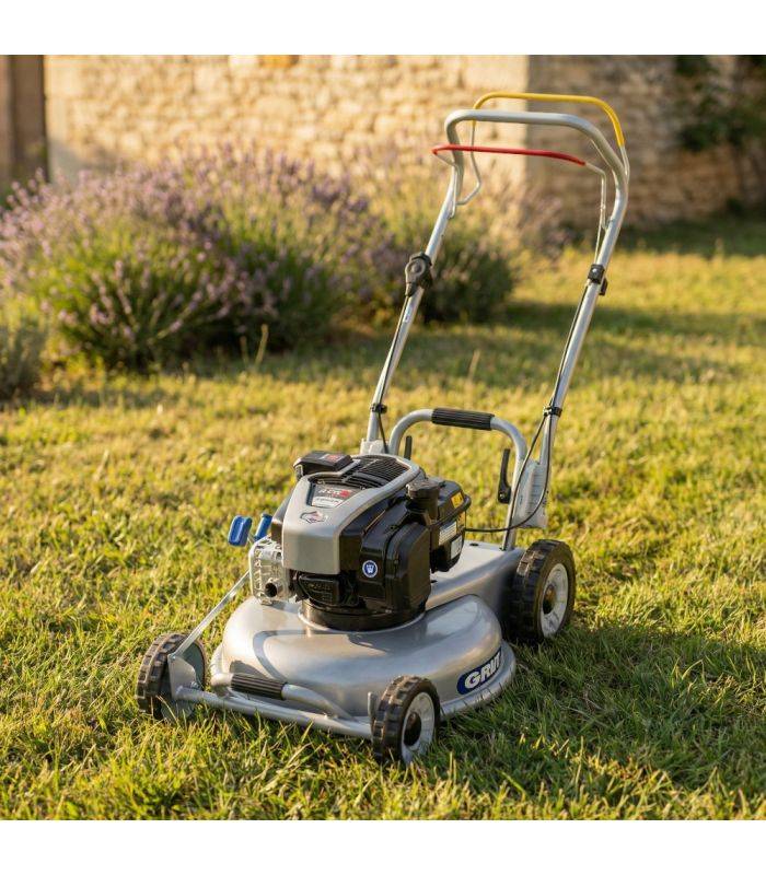 Grin - Tondeuse thermique 53 cm 163cm³, mulching réinventé, traction et démarrage électrique - GRIN HM53A-INSTART - Image 1